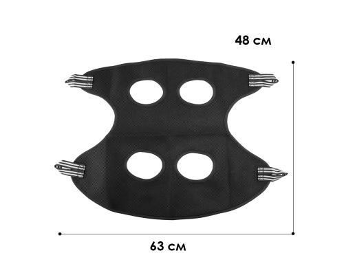 Гамак DT641 для груминга кошек и собак M Black