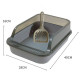Туалет для кошек с лопаткой Taotaopets 221120 40*28*16 cm Gray