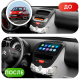 Штатная магнитола Lesko для Citroen C1 I Рестайлинг 2008-2012 экран 10" 4/32Gb 4G Wi-Fi GPS Top