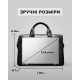 Чоловіча сумка для офіса 39x28×8, портфель папка для ноутбука та паперів SK N76955 чорний