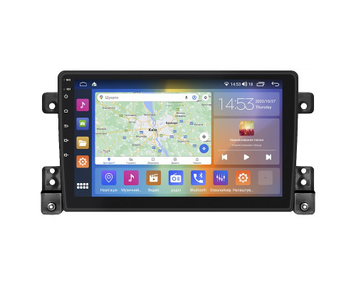 Штатная магнитола Lesko для Suzuki Grand Vitara III 2005-2008 экран 9" 2/32Gb CarPlay 4G Wi-Fi GPS Prime