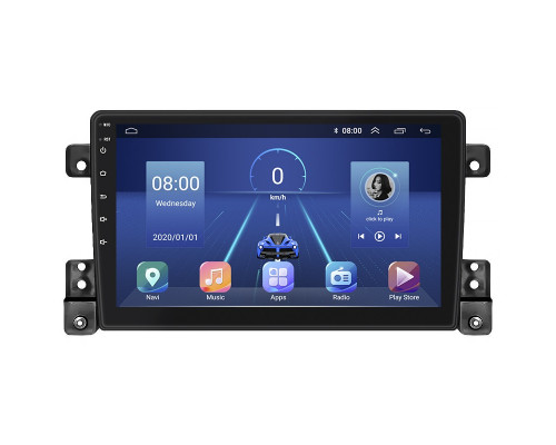 Штатная магнитола Lesko для Suzuki Grand Vitara III Рестайлинг 2 2012-2015 экран 9" 2/32Gb 4G Wi-Fi GPS Top