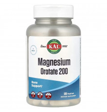 Оротат магнію, Magnesium Orotate 200, KAL, 200 мг, 120 вегетаріанських капсул (50 мг на капсулу)
