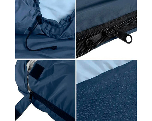 Спальный мешок для туризма 0021 210*75 см Dark Blue  0,95 кг