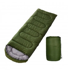 Спальный мешок для туризма 0021 210*75 см Green  0,95 кг