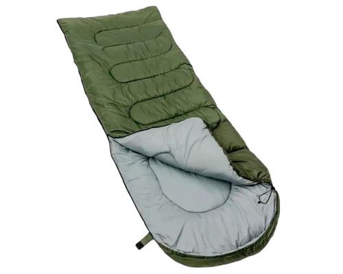 Спальный мешок для туризма 0021 210*75 см Green  0,95 кг