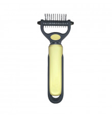 Колтунорез Taotaopets 04A4413 для удаления подшерстка шерсти для собак и кошек Yellow