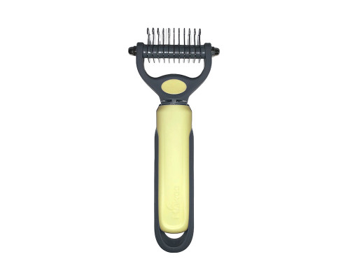 Колтунорез Taotaopets 04A4413 для удаления подшерстка шерсти для собак и кошек Yellow