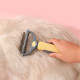 Колтунорез Taotaopets 04A4414 для удаления подшерстка шерсти для собак и кошек Yellow