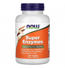 Ферменти для травлення, Super Enzymes, Now Foods, 180 таблеток