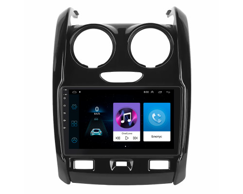 Штатная магнитола Lesko для Dacia Duster II 2017-2021 экран 9" 1/16Gb Wi-Fi GPS Base