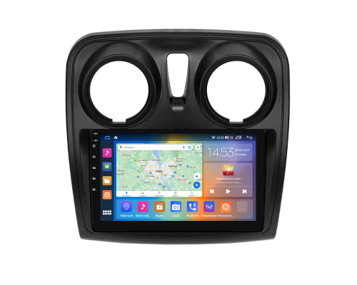 Штатная магнитола Lesko для Dacia Lodgy  2012-2017 экран 9" 4/64Gb CarPlay 4G Wi-Fi GPS Prime