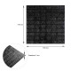 3D панель самоклеюча 700х770х3мм цегла Чорна (019-3) SW-00000584