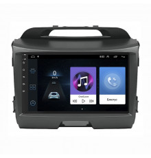 Штатная магнитола Lesko для Kia Sportage III Рестайлинг 2014-2016 экран 9" 1/16Gb Wi-Fi GPS Base