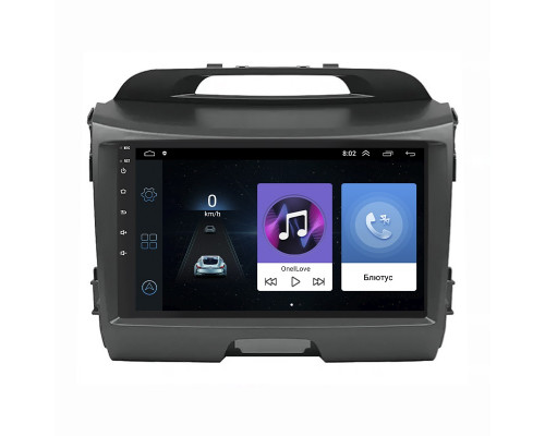 Штатная магнитола Lesko для Kia Sportage III Рестайлинг 2014-2016 экран 9" 1/16Gb Wi-Fi GPS Base