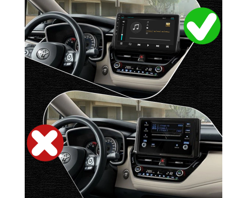 Штатная магнитола Lesko для Toyota Corolla XII (E210) 2018-н.в. экран 10" 6/128Gb 4G Wi-Fi GPS Top