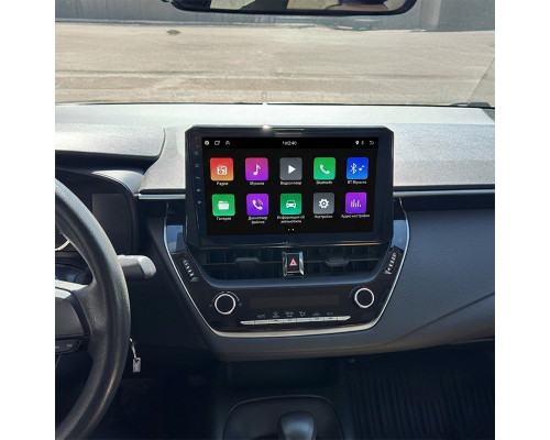 Штатная магнитола Lesko для Toyota Corolla XII (E210) 2018-н.в. экран 10" 6/128Gb 4G Wi-Fi GPS Top
