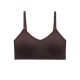 Топ женский в текстуре косичка WX6608# с регулируемыми брителями съемные чашечки Коричневый L
