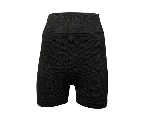 Шорты женские 545# бесшовные для фитнеса пуш ап push up Черный S