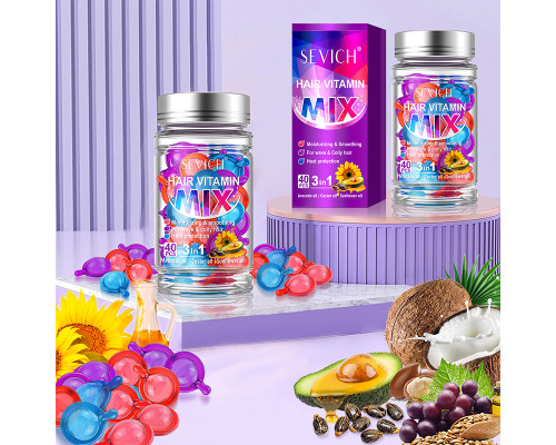 Витаминные капсулы для волос Sevich Hair Vitamin Mix 3 в 1 для восстановления волос 40 шт