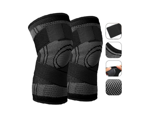 Компрессионные наколенники для спорта AOLIKES HX-7720 Black L