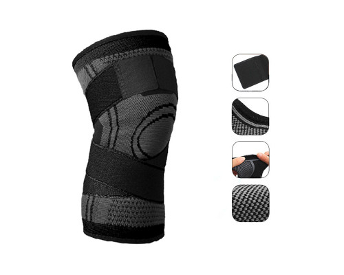 Компрессионные наколенники для спорта AOLIKES HX-7720 Black S