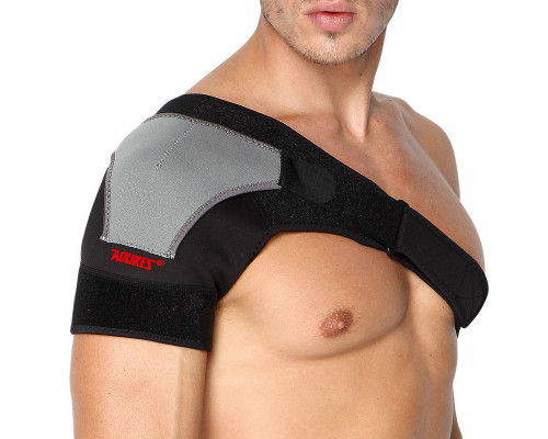 Фиксатор плечевого сустава поддержка для спины AOLIKES A-1697 Right back + gray