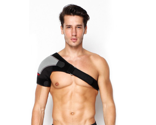 Фиксатор плечевого сустава поддержка для спины AOLIKES A-1697 Right back + gray