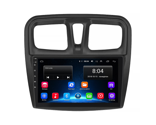 Штатная магнитола Lesko для Dacia Sandero II Рестайлинг ver 3 2016-2020 экран 10" 2/32Gb Wi-Fi GPS Base
