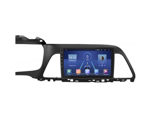 Штатная магнитола Lesko для Hyundai Sonata VII (LF) 2014-2017 экран 9" 4/32Gb 4G Wi-Fi GPS Top