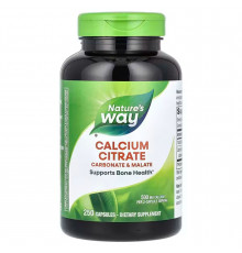 Цитрат кальцію, Calcium Citrate, Nature's Way, 500 мг, 250 капсул (250 мг на капсулу)