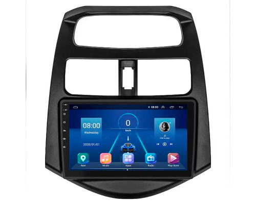 Штатная магнитола Lesko для Daewoo Matiz Creative M300 2009-2011 экран 9" 6/128Gb 4G Wi-Fi GPS Top
