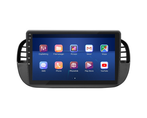 Штатная магнитола Lesko для Fiat 500 II 2007-2015 экран 9" 2/32Gb Wi-Fi GPS Base