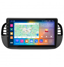 Штатная магнитола Lesko для Fiat 500 II 2007-2015 экран 9" 2/32Gb CarPlay 4G Wi-Fi GPS Prime