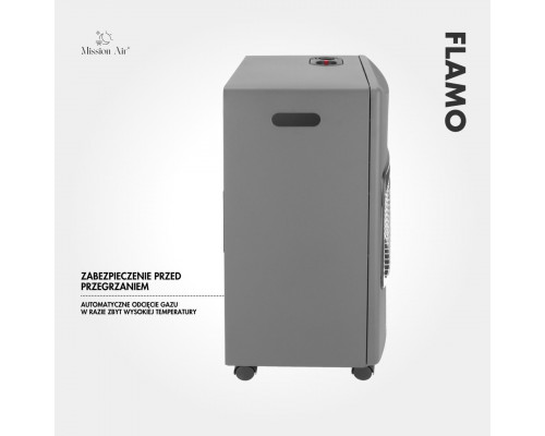 Портативний газовий обігрівач FLAMO 3 режими потужності (1400 Вт, 2750 Вт, 4100 Вт) + шланг + редуктор, Польща
