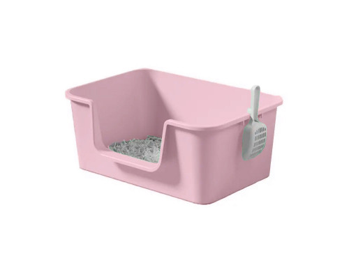 Туалет лоток для кошек с лопаткой Taotaopets 262207-40 Pink