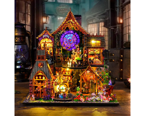 Румбокс магический дом конструктор DIY House ES015-B Magic Forest сборный румбокс с куполом