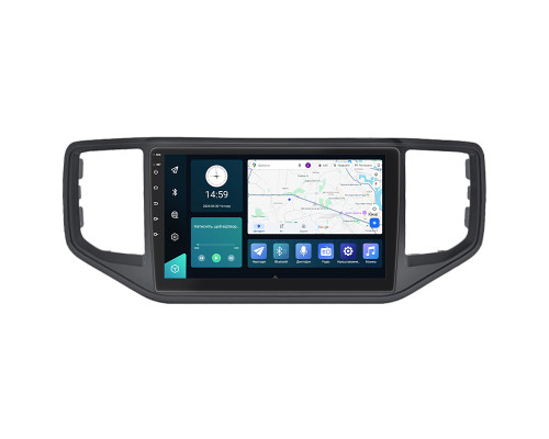 Штатная магнитола Lesko для Volkswagen Amarok I Рестайлинг 2016-2022 экран 9" 6/128Gb 4G Wi-Fi GPS Top