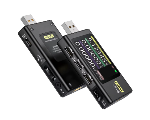 USB-тестер для зарядних пристроїв FNIRSI FNB58 black