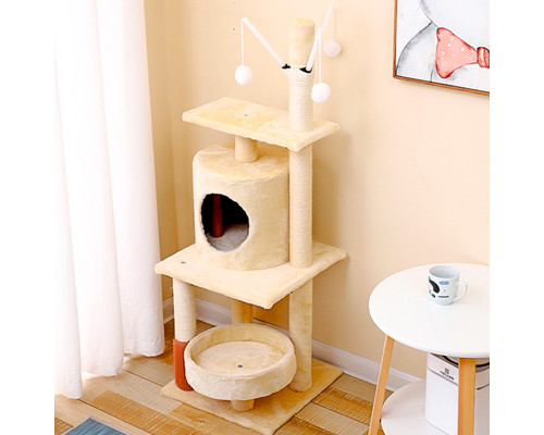 Когтеточка Taotaopets Y0006 лежак с игрушками для кота 115 см