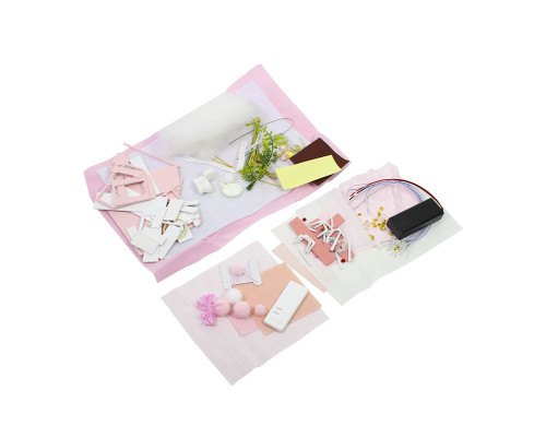 Кукольный дом конструктор DIY Cute Room L-027-BC Pink house