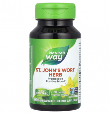 Звіробій, St. John's Wort, Nature's Way, трава, 700 мг, 100 вегетаріанських капсул (350 мг у капсулі)