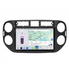Штатная магнитола Lesko для Volkswagen Tiguan I Рестайлинг 2011-2017 экран 9" 4/64 QLED CarPlay 4G Wi-Fi GPS 360 Prime