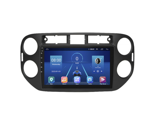Штатная магнитола Lesko для Volkswagen Tiguan I Рестайлинг 2011-2017 экран 9" 2/32Gb 4G Wi-Fi GPS Top