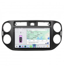 Штатная магнитола Lesko для Volkswagen Golf Plus I 2005-2009 экран 9" 4/64 QLED CarPlay 4G Wi-Fi GPS 360 Prime