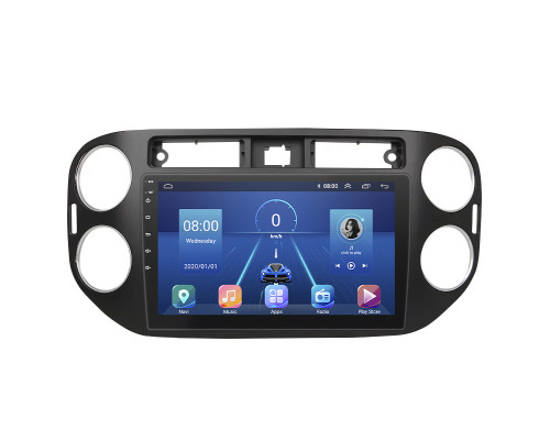 Штатная магнитола Lesko для Volkswagen Golf Plus I 2005-2009 экран 9" 6/128Gb 4G Wi-Fi GPS Top