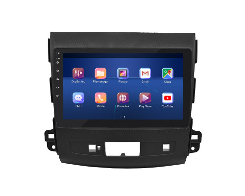 Штатная магнитола Lesko для Citroen C-Crosser  2007-2013 экран 9" 2/32Gb 4G Wi-Fi GPS Top
