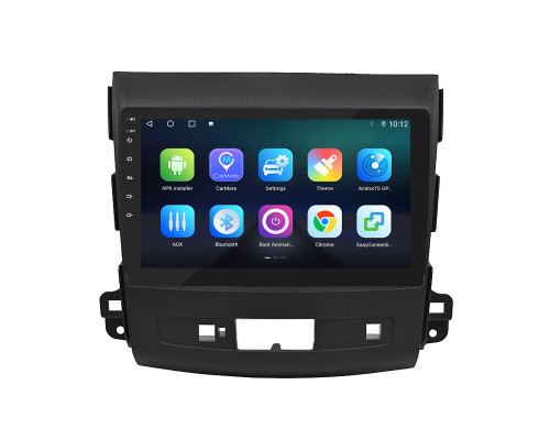 Штатная магнитола Lesko для Citroen C-Crosser  2007-2013 экран 9" 4/32Gb 4G Wi-Fi GPS Top