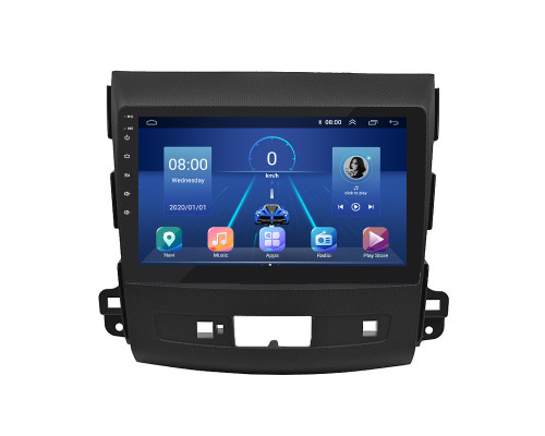 Штатная магнитола Lesko для Peugeot 4007  2007-2012 экран 9" 6/128Gb 4G Wi-Fi GPS Top