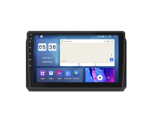 Штатная магнитола Lesko для Fiat Croma II Рестайлинг 2008-2011 экран 9" 4/64Gb CarPlay 4G Wi-Fi GPS Prime